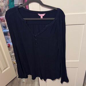 Lilly Pulitzer Deep Navy Blouse